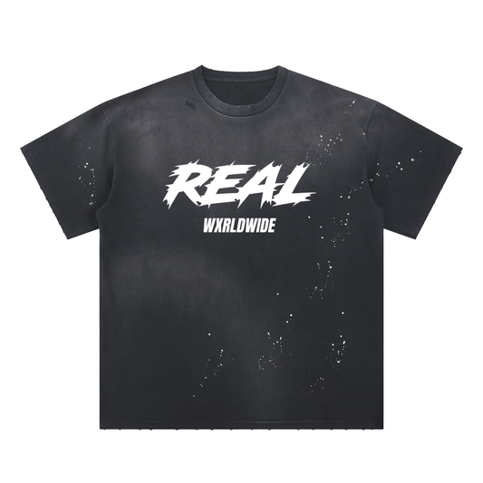 Real Wxrldwide Paint Splatter Tee