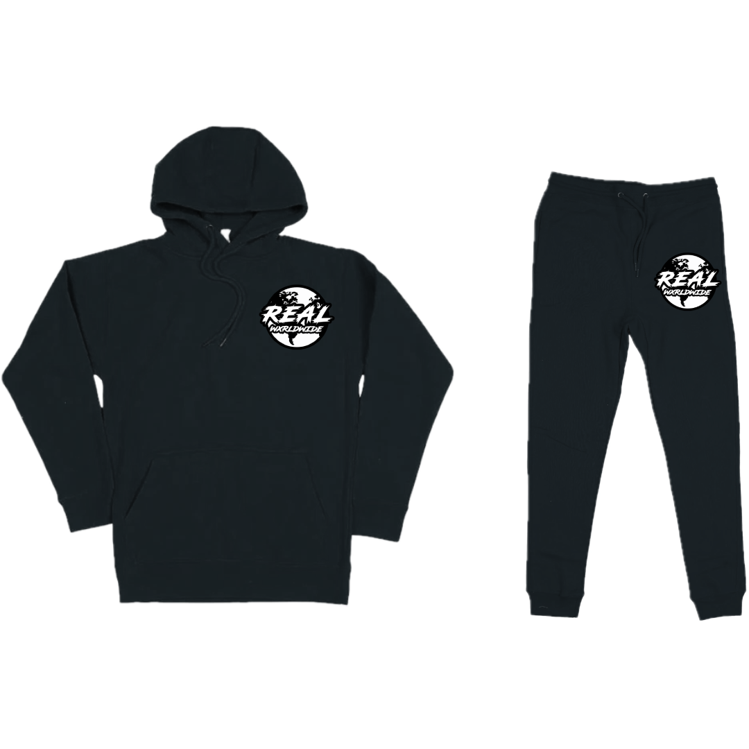 Real Wxrldwide Jogger Set - Black