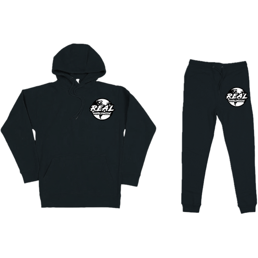 Real Wxrldwide Jogger Set - Black