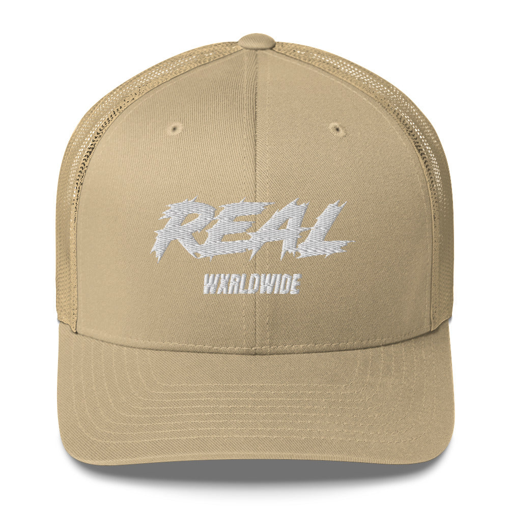 REAL WXRLDWIDE TRUCKER HAT