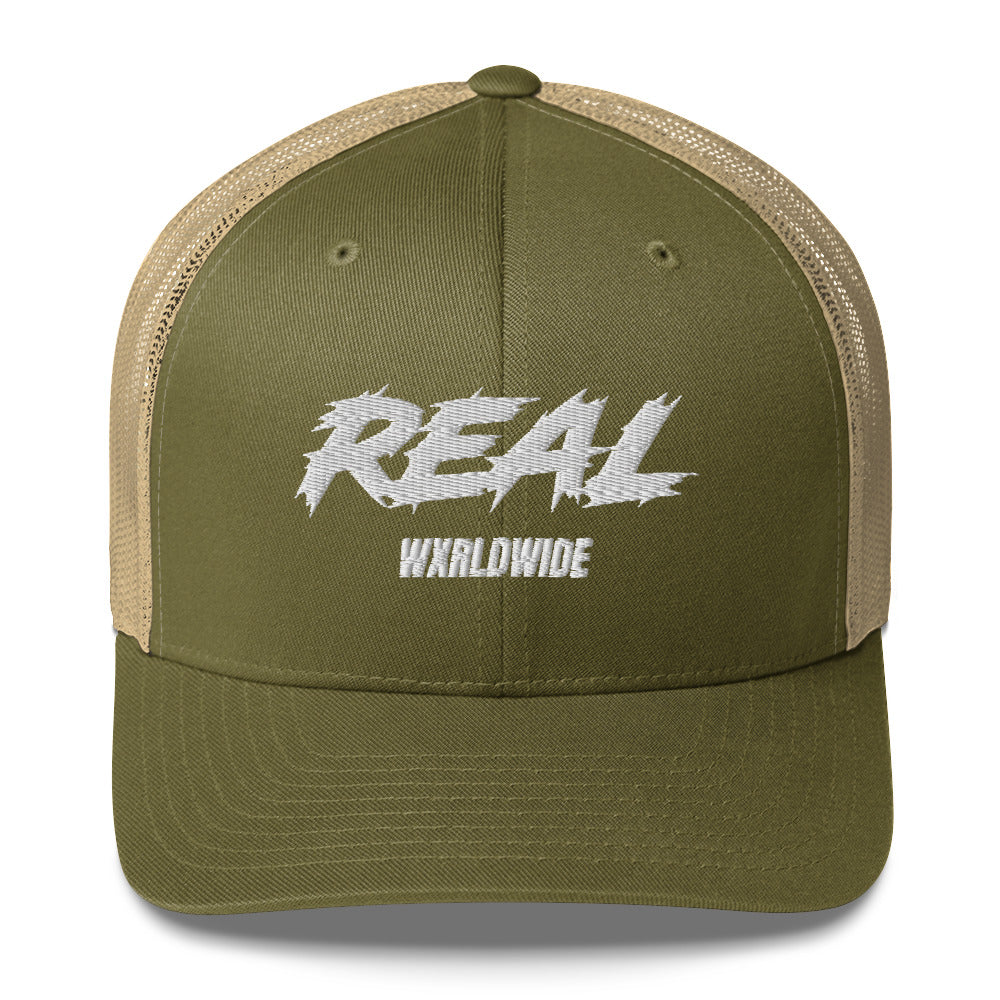 REAL WXRLDWIDE TRUCKER HAT