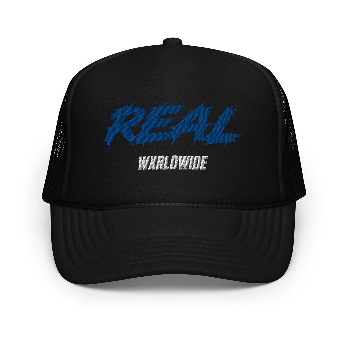 REAL WXRLDWIDE FOAM TRUCKER HAT