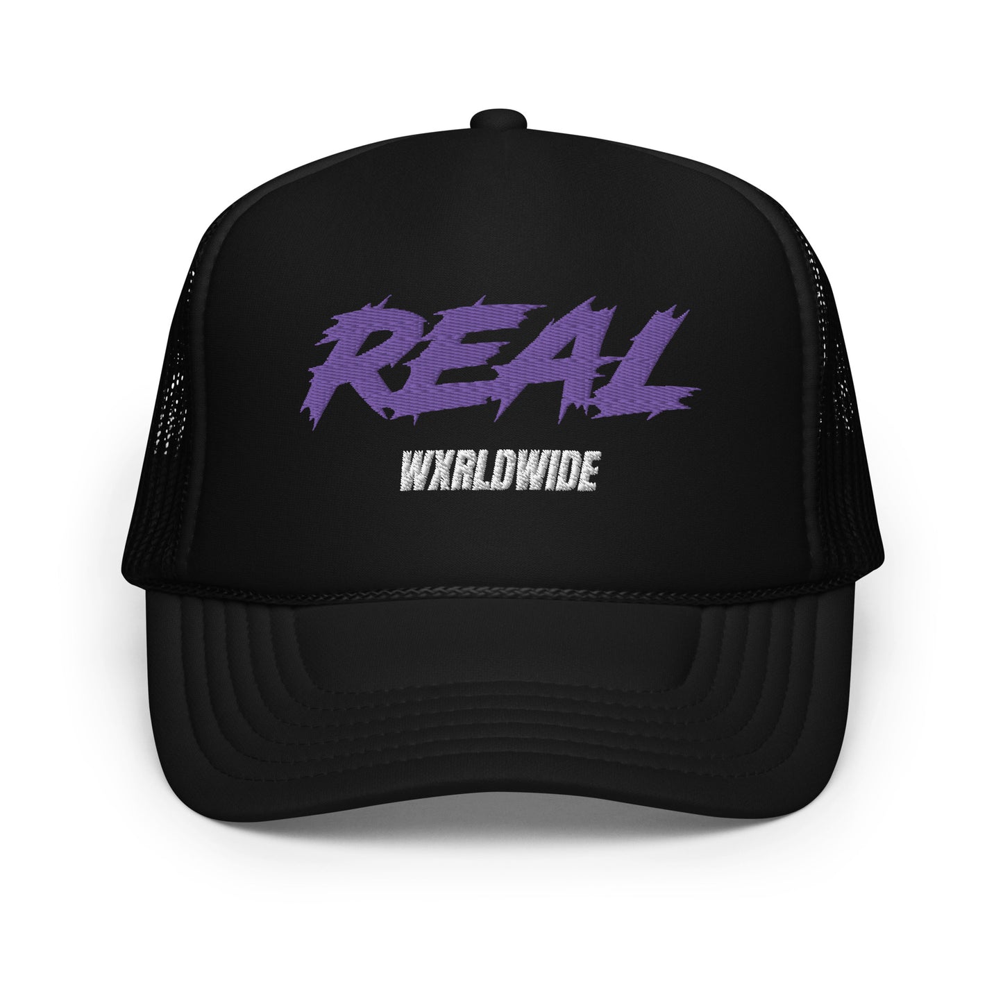 REAL WXRLDWIDE FOAM TRUCKER HAT